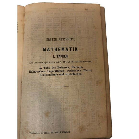 Antique 1877 Des Ingenieurs Taschenbuch Hardcover Engineering Reference Book - Picture 9 of 12